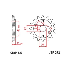 Ritzel Stahl CNC 14 15 Zähne (520) passend für Honda NSR 250 / VT 250 Nur Für Kurze Zeit