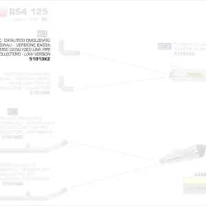 Kostenloser Versand Arrow Verbindungsrohr mit Kat passend für Aprilia RS4 125 17-19