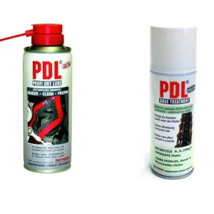 Profi Dry Lube PDL Vorteilspack Kettenspray Dry Lube + Base Treatment - Trockenschmierung Geprüft