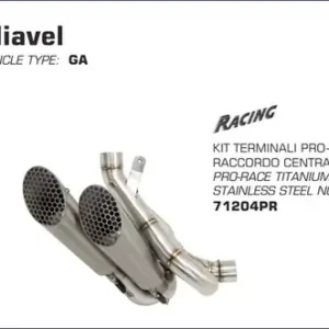 Angebot Arrow Pro-Race Titan Endschalldämpfer Kit passend für Ducati XDIAVEL 16-19