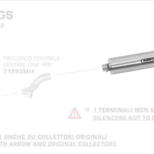 Abverkauf Arrow MaXi Race-Tech Aluminium Endschalldämpfer passend für BMW R 1200 GS