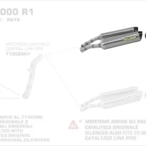 Arrow Thunder Aluminium Endschalldämpfer passend für Yamaha YZF R1 07-08 Sale
