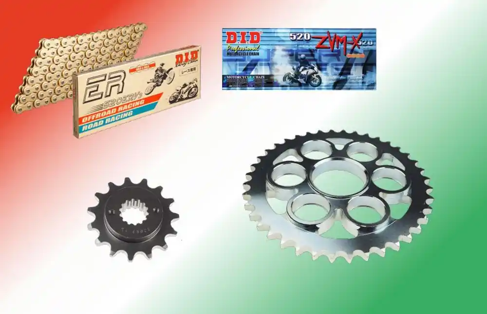 Saisonangebot DID Kettensatz passend für Ducati 955 Panigale V2 ab Bj 20 mit DID520ZVMX / ERV-7 Kette