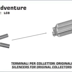 Arrow Race-Tech Aluminium Endschalldämpfer passend für KTM 990 Adventure/SMT Top-Seller