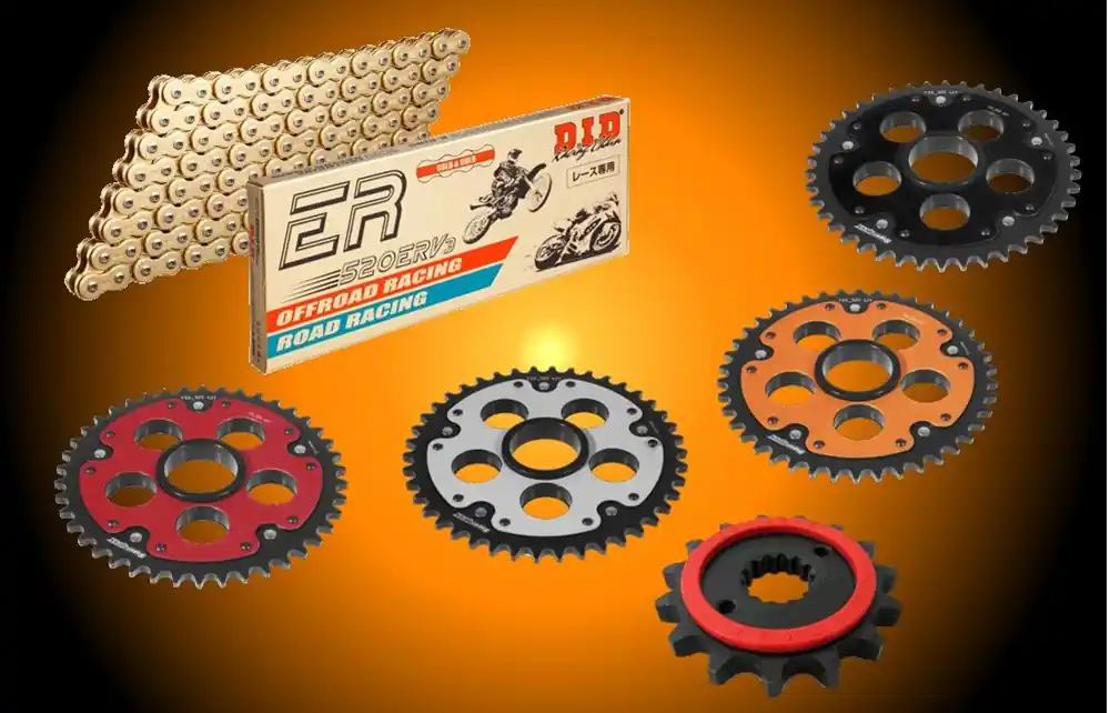 Kracherpreis DID Renn Kettensatz Stealth passend für Ducati 1000 Monster S2R Bj 06 bis 08 mit DID520ERV7 Racing K