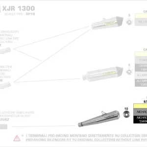 Arrow Pro-Racing Endschalldämpfer passend für Yamaha XJR 1300 07-17 Sichere Zahlung