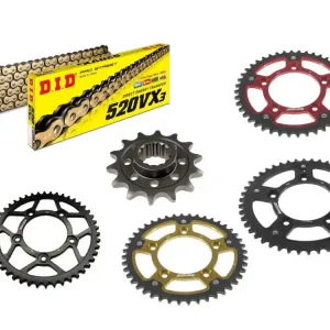 DID Kettensatz passend für Ducati 1100 Scrambler ABS ab Bj 18 mit DID520VX3 Kette Nur Heute