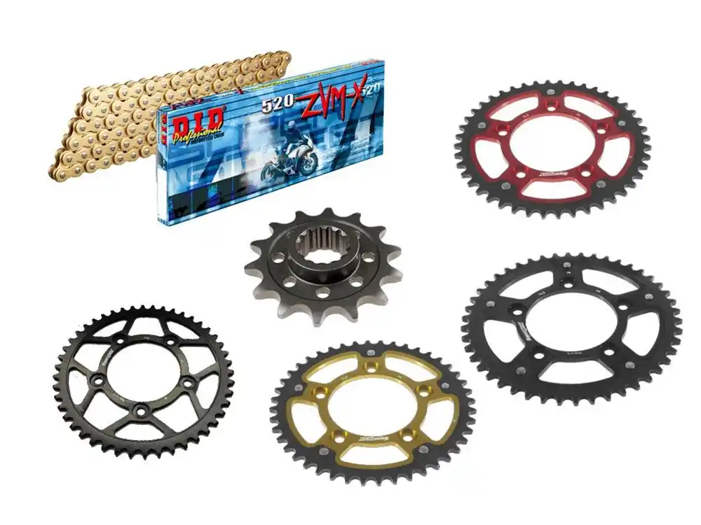 Bestseller DID Kettensatz passend für Ducati 1100 Scrambler ABS ab Bj 18 mit DID520ZVMX Kette