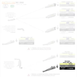 Arrow Pro-Race Nichrom Dark Endschalldämpfer passend für KTM RC & Duke Markenware
