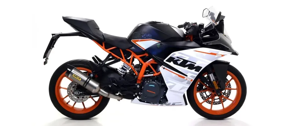Kostenloser Rückversand Arrow Thunder Titan Endschalldämpfer passend für KTM RC/Duke 125 390 (2017–2020)