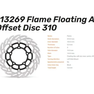 Preis Gesenkt Moto-Master Bremsscheibe Flame Floating 5.5 vorn passend für Honda CB 650 R / CBR 650 R Ab 2019 - 11
