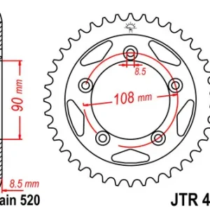 Kettenrad Stahl 38 40 Zähne (520) passend für Ducati Paso / Sport Direktkauf