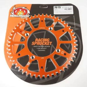 Highlight Kettenrad Alu passend für KTM Freeride 250 / 350 orange schwarz 45 bis 52 Zähne (520) Moto Master