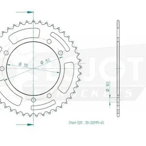 Kettenrad Stahl 45 46 Zähne (520) passend für Cagiva Canyon 500 600 Aktuell