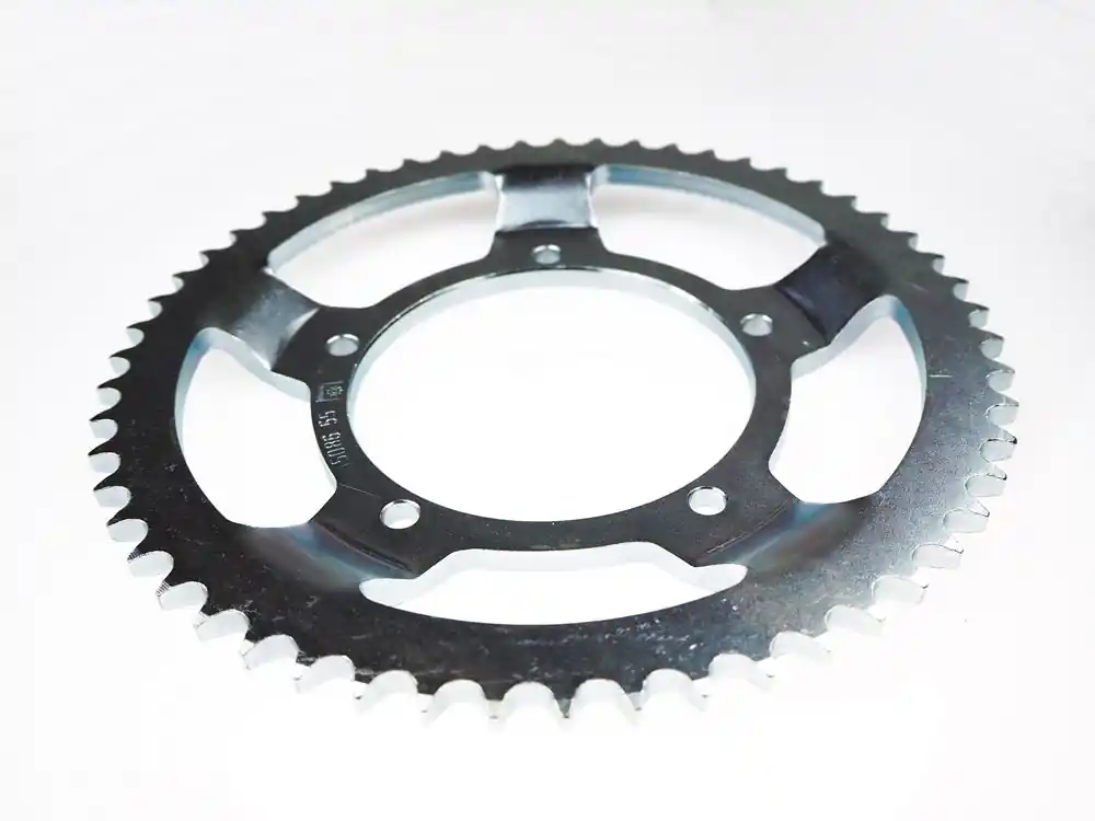 Kettenrad Stahl 55 Zähne CNC (428) KSR Moto TR125 SM / Generic 125 TR SM Kostenfreie Lieferung