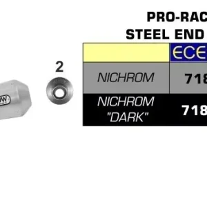 Arrow Pro-Race Nichrom Dark Endschalldämpfer passend für Brixton BX 125 X / Felsberg 125 X Markenprodukt