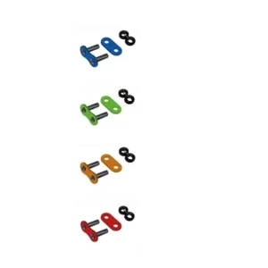 Nietschloss für Motorradkette RK 530 ZXW Kette schwarz / stahl / gold / rot / grün / blau / orange Garantierte Lieferung