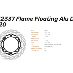 Moto-Master Bremsscheibe vorn Flame Floating passend für Husqvarna Svartpilen Vitpilen Speiche - 112 Rabatt