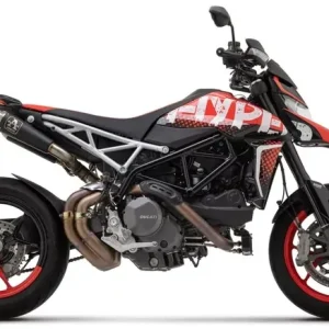 Aktuell Arrow Pro-Race Edelstahl Schwarz Endschalldämpfer passend für Ducati Hypermotard 950/SP ´19 -22