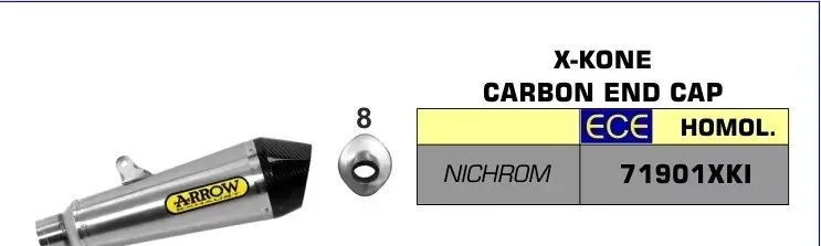 Arrow X-Kone Endschalldämpfer passend für Honda CB 500 F 19- Sichere Zahlung