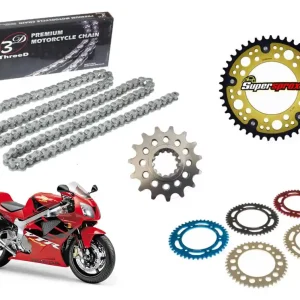 Preisknaller Afam Renn-Kettensatz passend für Honda VTR 1000 SP1 (Bj.00-01) 3D520Z SP Racingkette