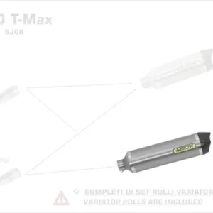 Schnäppchen Arrow Race-Tech Aluminium Endschalldämpfer passend für Yamaha TMAX 530