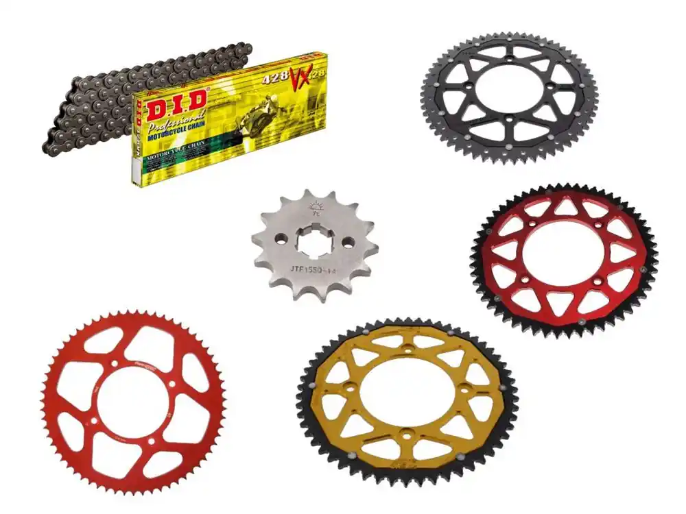 Letzte Chance DID Kettensatz passend für Beta RR125 Enduro LC 4T (ab Bj.2021) DID428 Kette