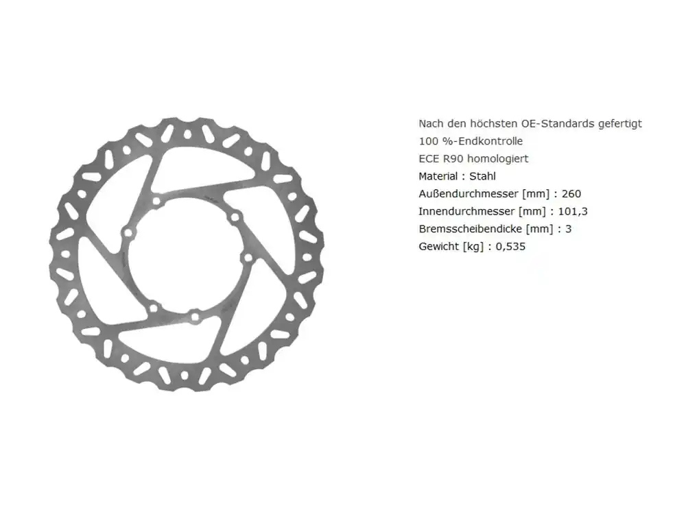 Markenware TRW Lucas Bremsscheibe MST281EC passend für Honda CRF 250 R / CRF 450 R