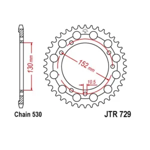 Meistverkauft Kettenrad Stahl 46 Zähne - (530) passend für Cagiva 750 900 Elephant