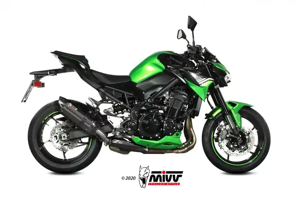 MIVV Suono Edelstahl Schwarz passend für Kawasaki Z900 20-22 Mega-Angebot