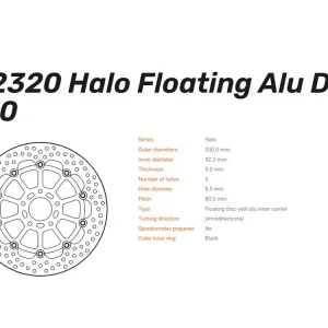 Moto-Master Bremsscheibe Halo floating vorn passend für KTM 790 890 Duke Beliebt