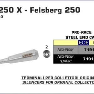 Sonderangebot Arrow Pro-Race Edelstahl Endschalldämpfer passend für Brixton Felsberg/ Glanville 250 19-20