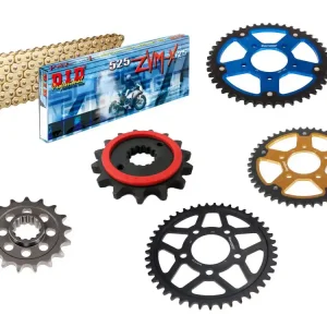 DID Kettensatz passend für BMW S 1000 R ABS mit PVM Schmiederad (Bj.17-) DID525ZVM-X2 Kette Kostenfreie Lieferung