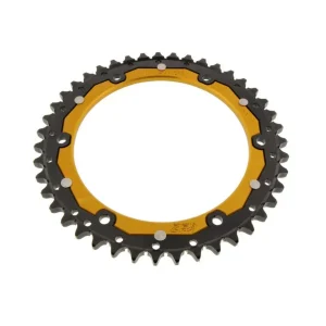 Kettenrad ZF Dual 42 43 44 45 46 Zähne gold / schwarz (530) passend für Triumph Daytona Speed Triple Aktuell