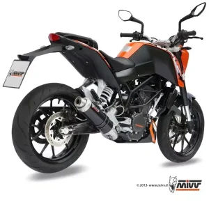 MIVV GP Edelstahl Schwarz Auspuff passend für KTM 125 Duke 11-16 & KTM 200 Duke 12-14 Jetzt Bestellen