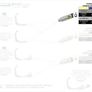 Sichere Zahlung Arrow Thunder Aluminium Endschalldämpfer passend für Yamaha MT-07 21-