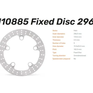 Moto-Master Bremsscheibe Halo vorn passend für Honda - 110885 Online Kaufen