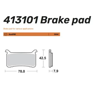 Preisknaller Moto-Master Bremsbelag vorn Sinter Road Pro 413101