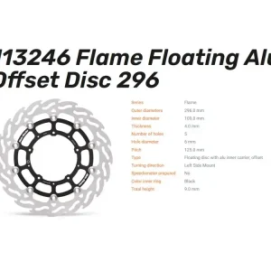 Moto-Master Bremsscheibe vorn Flame Floating passend für Honda X-ADV 750 - 113246 113247 Knallerangebot