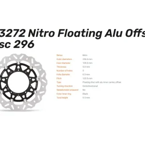 Moto-Master Bremsscheibe vorn Nitro Floating passend für Honda X-ADV 750 - 113272 Geprüft