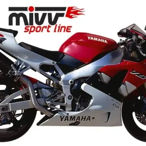 MIVV Oval Endschalldämpfer Edelstahl hochgelegt passend für Yamaha YZF 1000 R1 98-01 Nur Heute