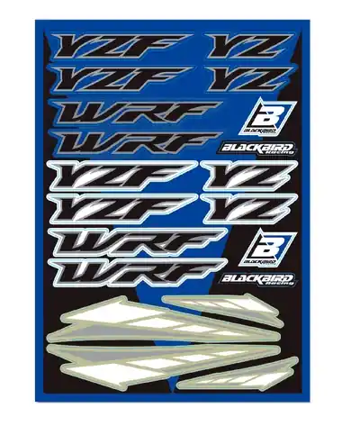 Universal-Aufkleber Set von BlackBird Racing - passend für Yamaha 5242 Geprüft