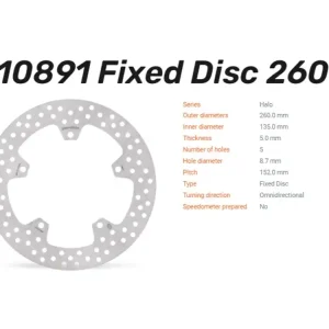 Moto-Master Bremsscheibe hinten passend für Harley Davidson Sportster 1250 S - 110891 Preisreduziert