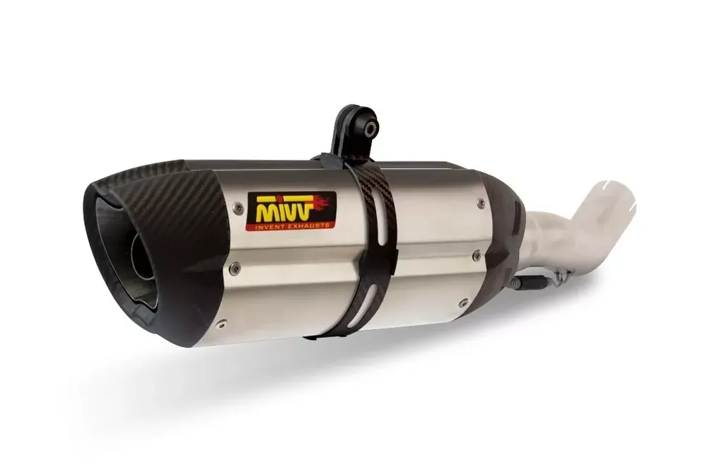 Neue Ware MIVV Suono Edelstahl Endschalldämpfer passend für Suzuki Gladius 09-16