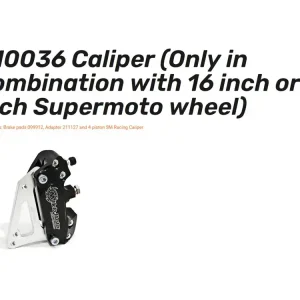 Supermoto 4-Kolben Bremszange incl. Adapter 211127 und Beläge 99912 320mm - 210036 Begrenztes Angebot