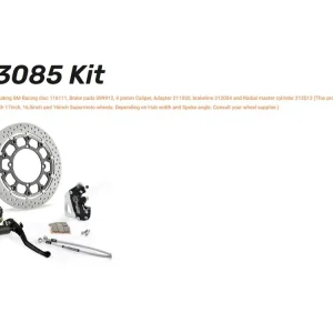 Moto-Master Supermoto Racing Kit Halo T-Floating 320 5.5 passend für Kawasaki KX - 313085 313085R Kostenloser Versand