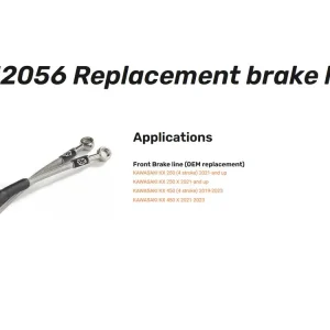 Stahlflex-Bremsleitung für Moto-Master Radial-Bremszylinder vorne - 212056 Garantierte Lieferung