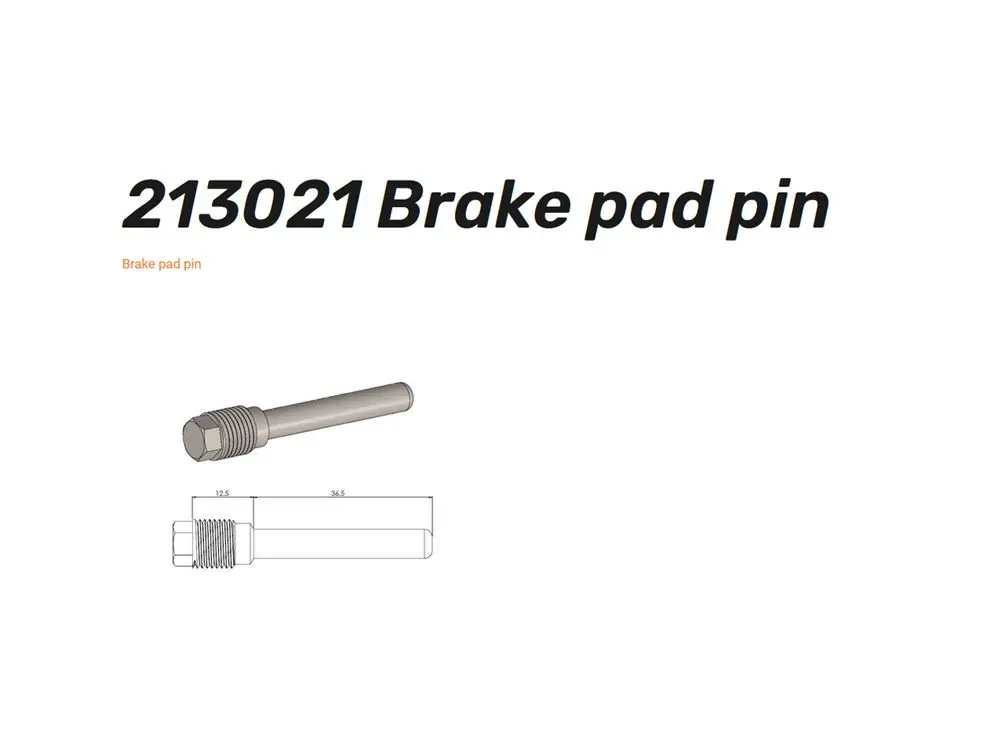 Moto-Master vorn Bolzen Standard / Racing für Bremsbeläge 213021 213123 Neue Ware