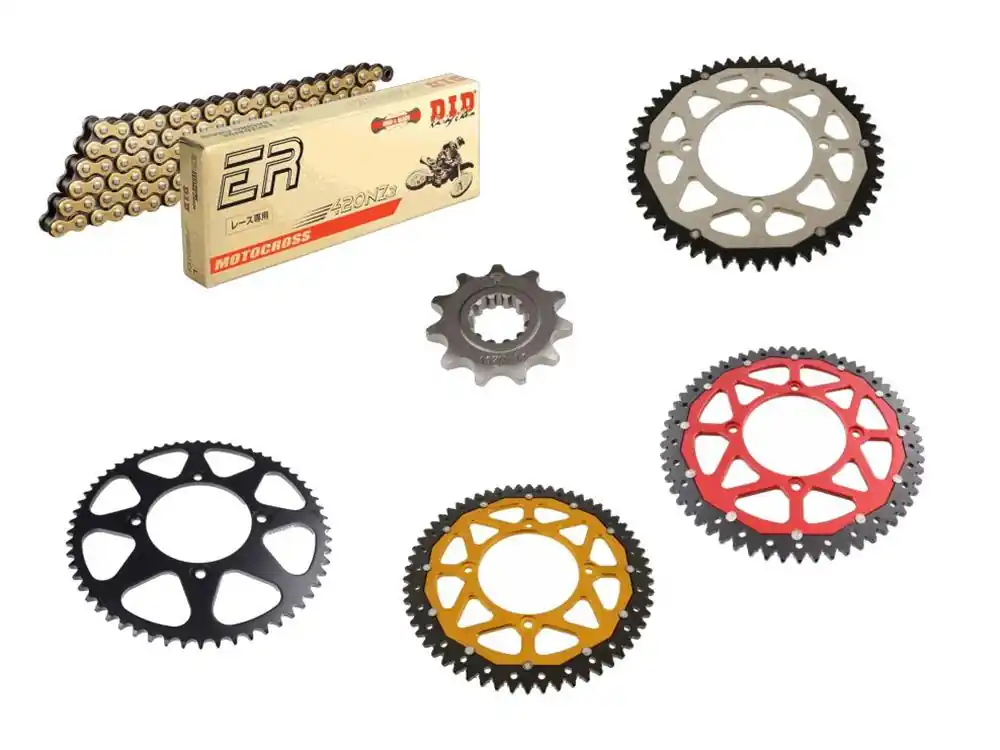 Schneller Versand DID Kettensatz passend für Beta 50 RR Supermotard (Bj.21-) DID420 Kette