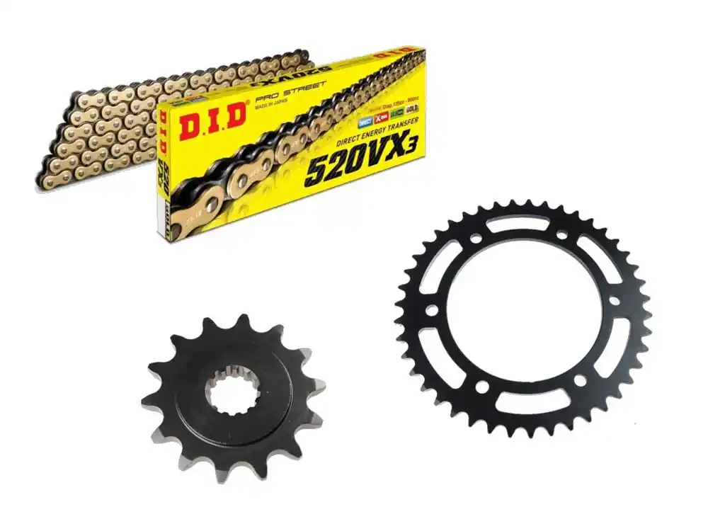 Günstig DID Kettensatz passend für Zontes T2 350 ABS (Bj.22-) DID520 diverse Kette